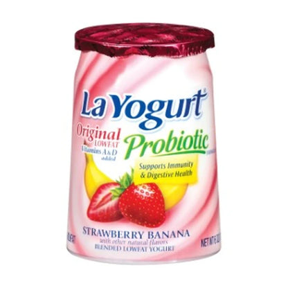 La Yogurt S/Berry/Ban 6Oz