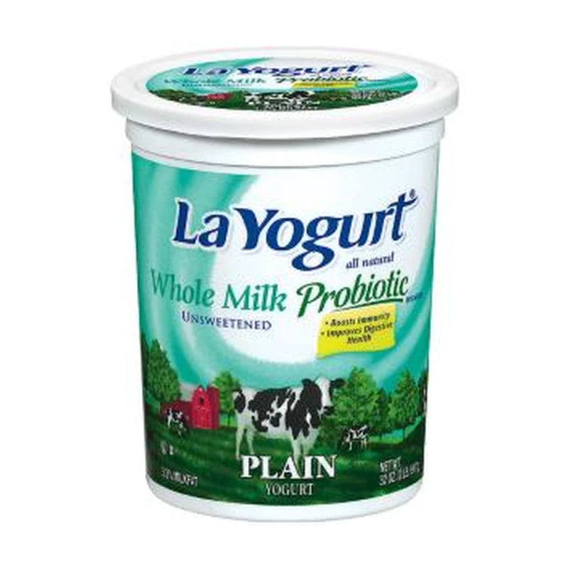 Layogurt Tub Plain Wl/Mlk 32Oz