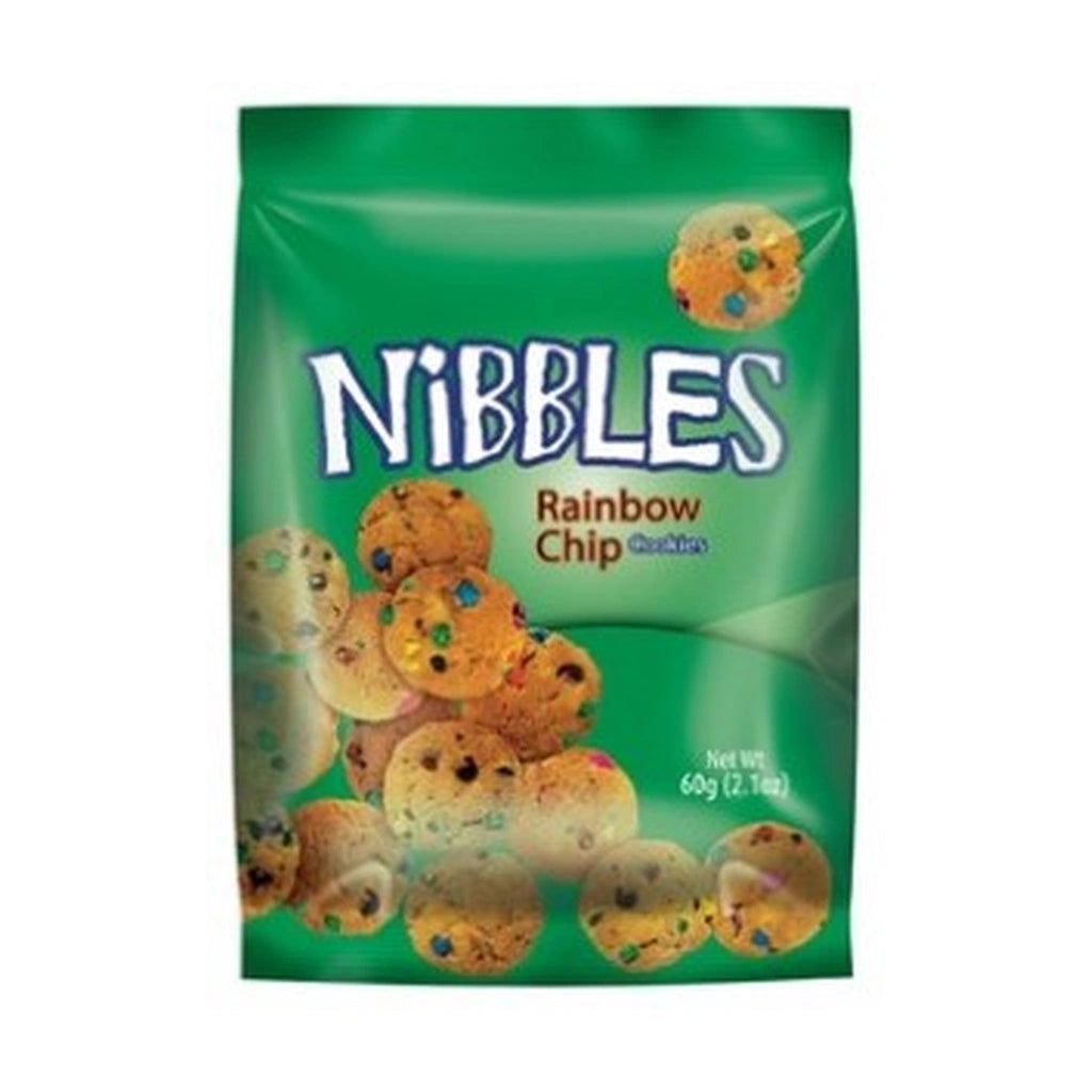 Bermudez Nibbles Rainbow Chp Cookies 60G