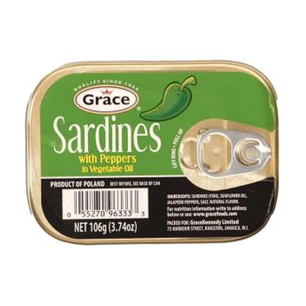 Grace Sardines With Pepper Veg Oil 106G