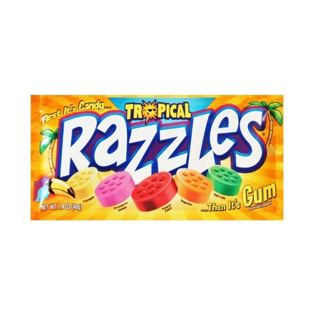 Razzles Tropical Gum 40G
