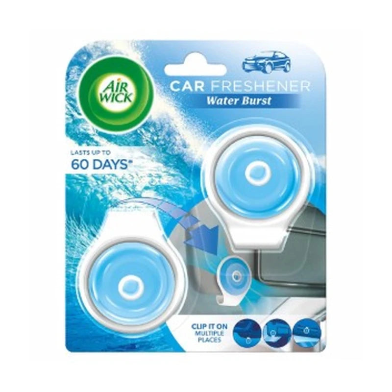 Airwick Fresh Water Car Vent Clip 2Ct