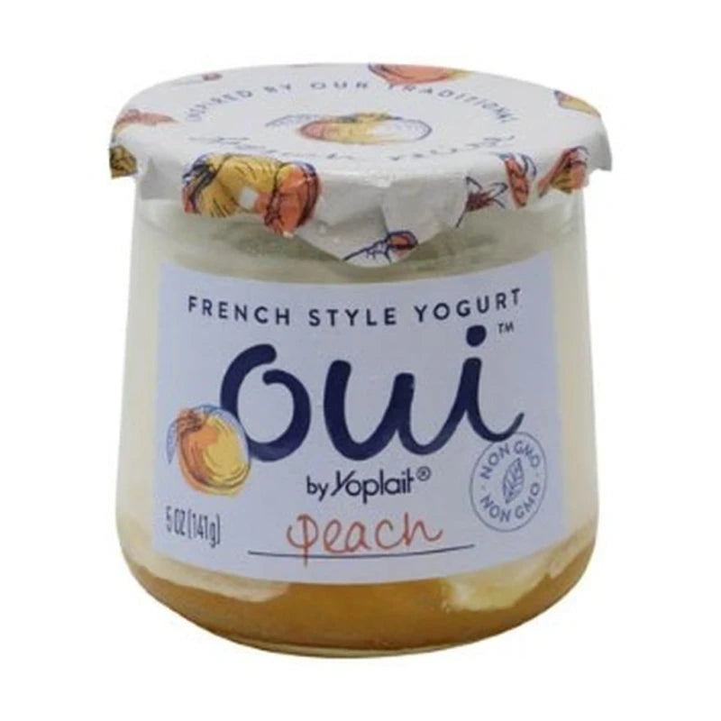 Oui French Style Peach Yogurt 5Oz
