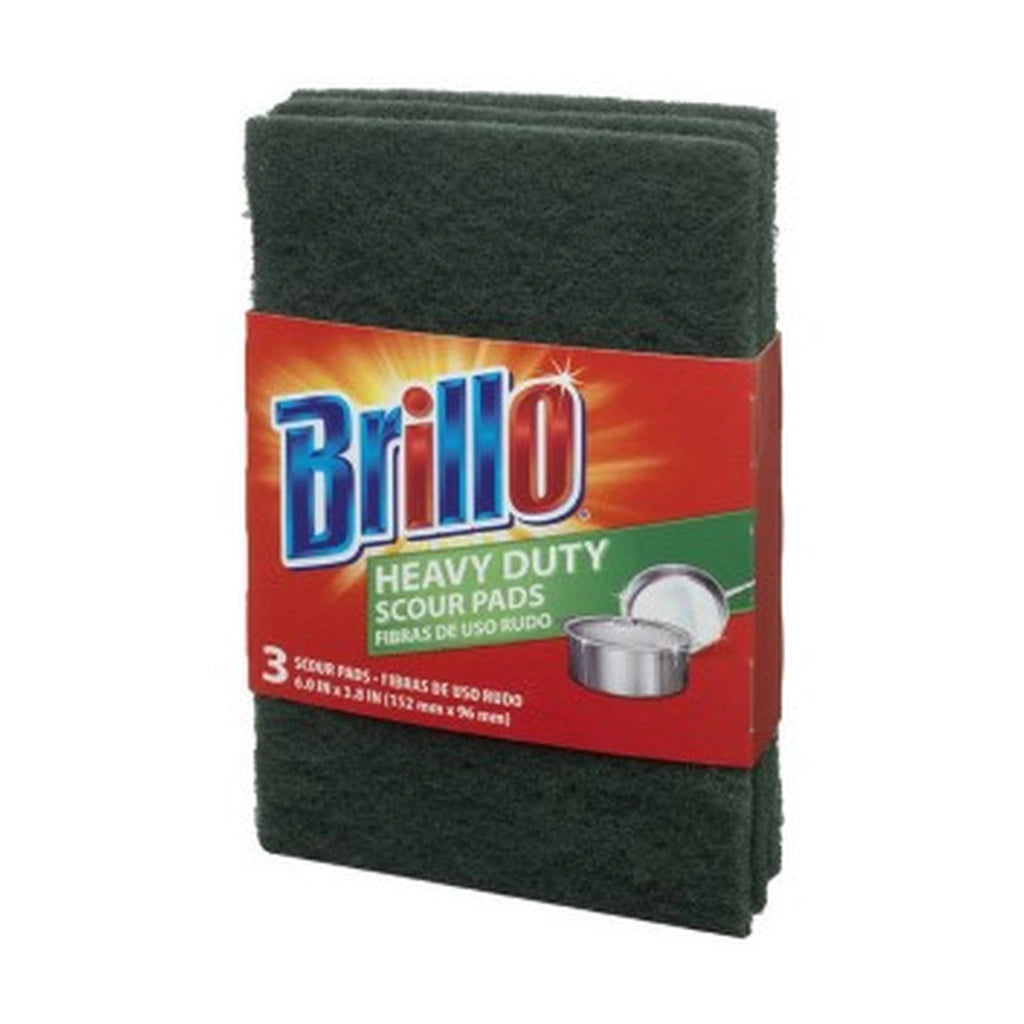 Brillo Heavy Duty Scour Pads 3Ct