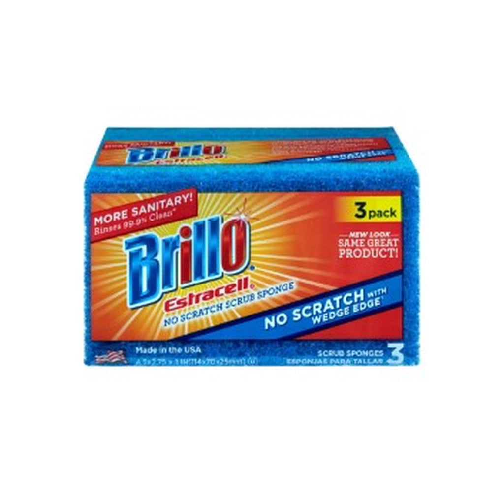 Brillo No-Scratch W/E Spg 3Ct