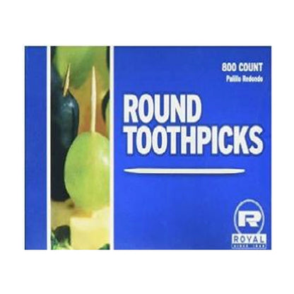 Royal Round Toothpicks 800Ct