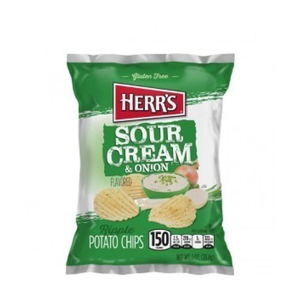 Herrs S/Cream & Onion Rip 1Oz