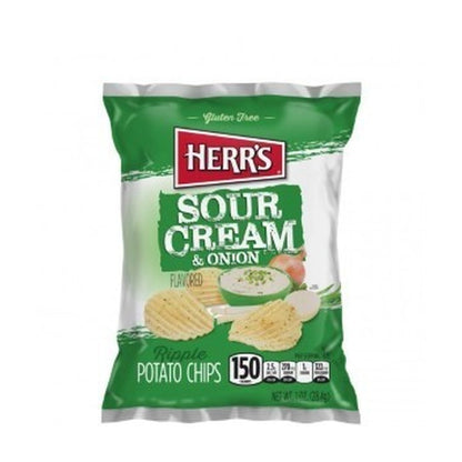 Herrs S/Cream & Onion Rip 1Oz