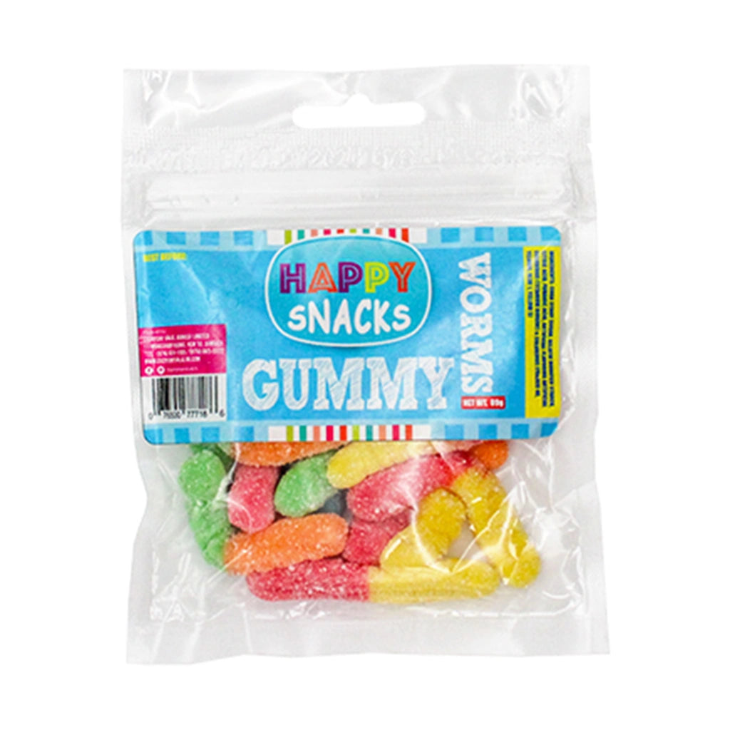 Happy Snacks Gummy Worms 89G