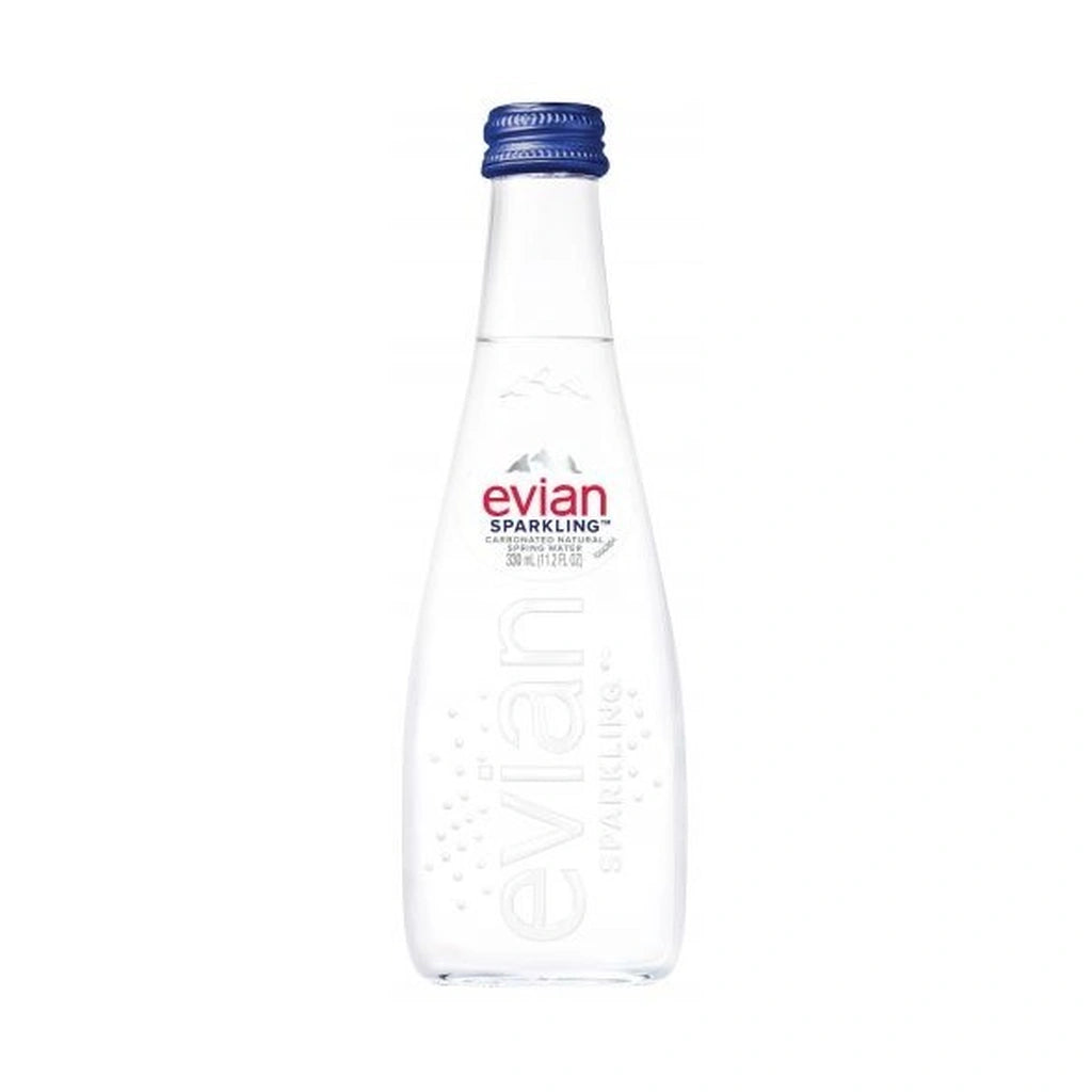 Evian Sparkling Spring Water Glass 330Ml