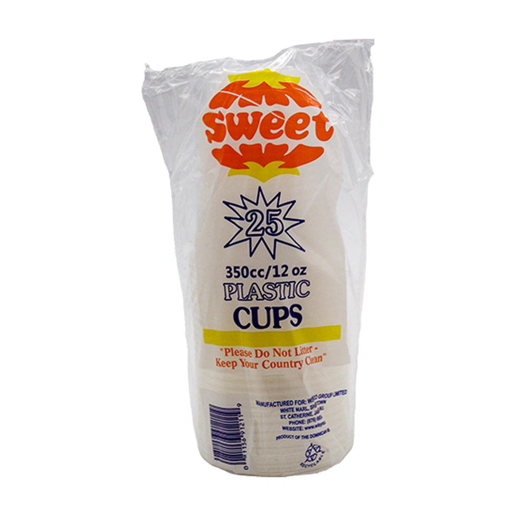 Sweet Plastic Cups 12Oz 25:S