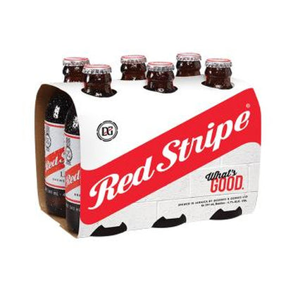 D&G Red Stripe Sleeved Bottle 341Ml 6Pk