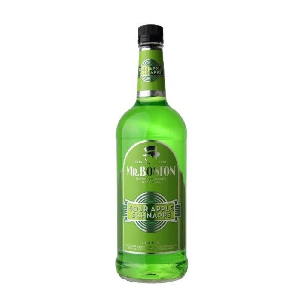 Mr. Boston Sour Apple Schnapps 1Lt