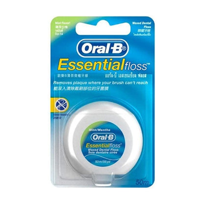 Oral B Essential Floss Mint Waxed 55Yd