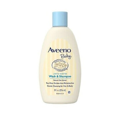 Aveeno Baby Wsh& Sham 8Oz