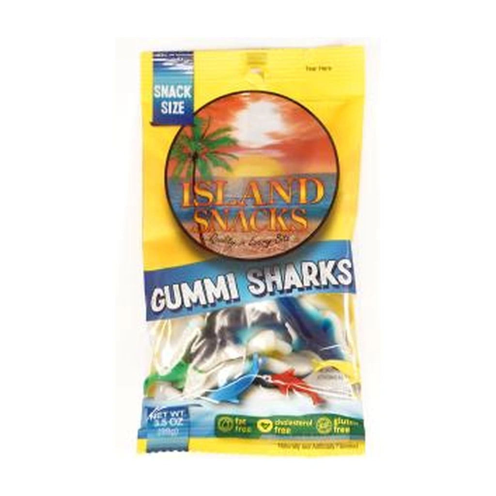 Island Snacks Gummy Sharks 4Oz