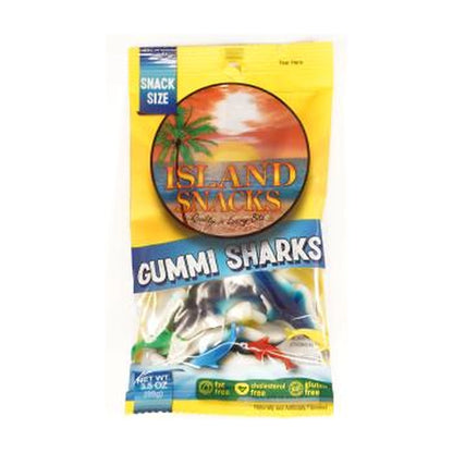 Island Snacks Gummy Sharks 4Oz