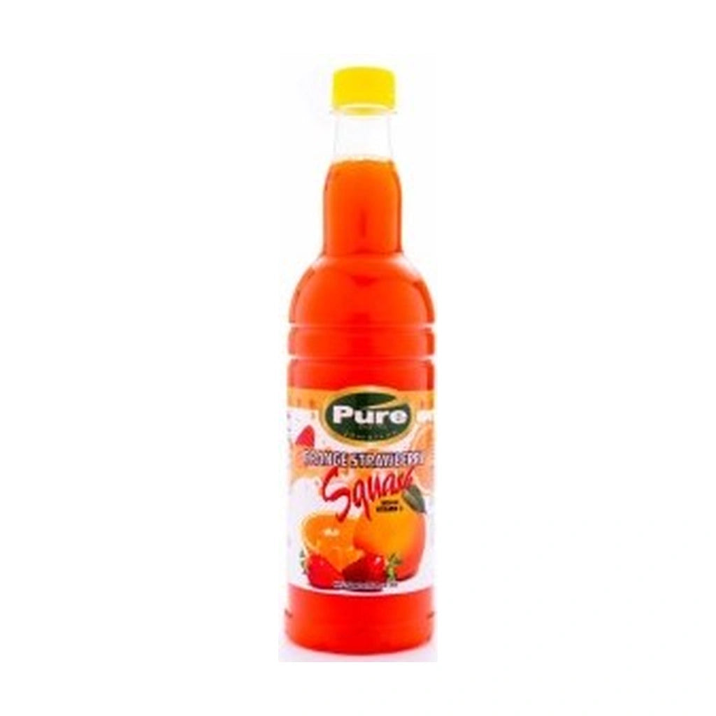 Pure Orge Strbrry Squash 750Ml