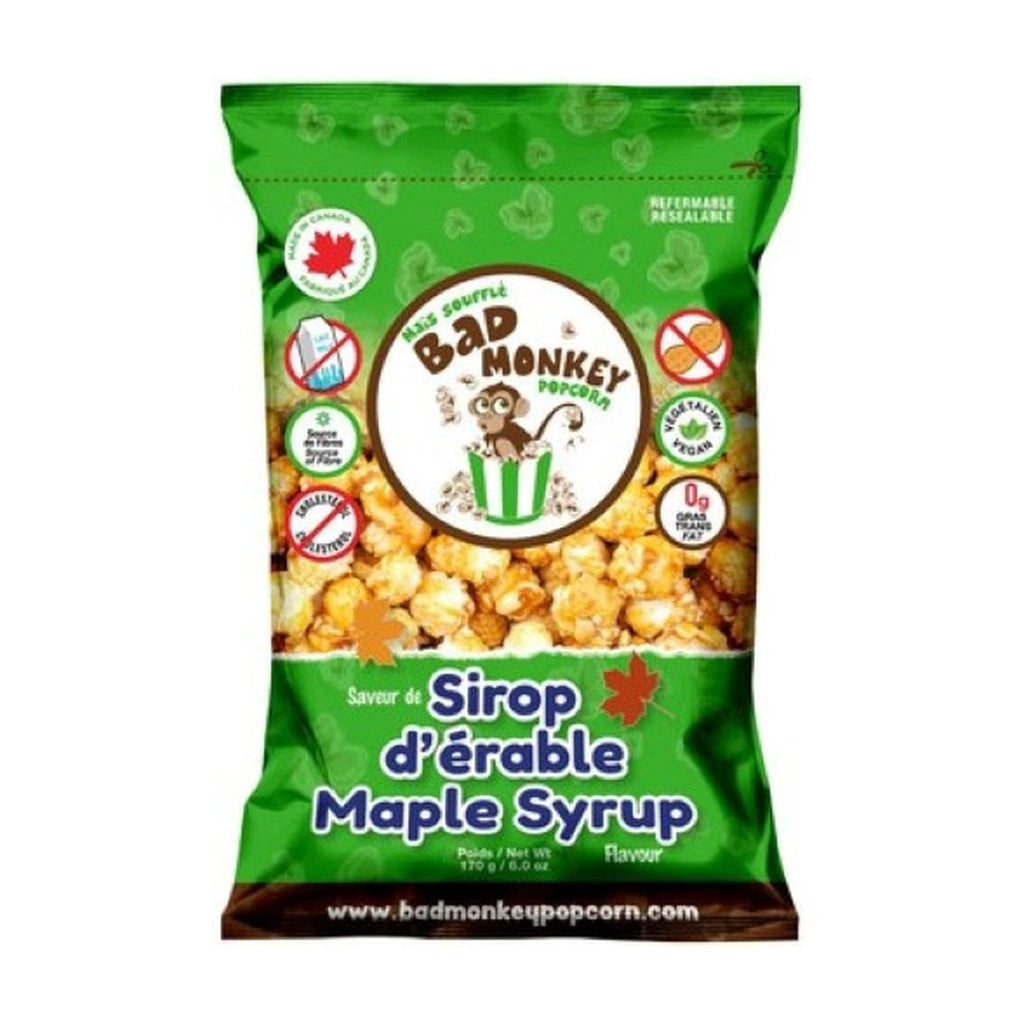 Bad Monkey Maple Syrup Popcorn 170G