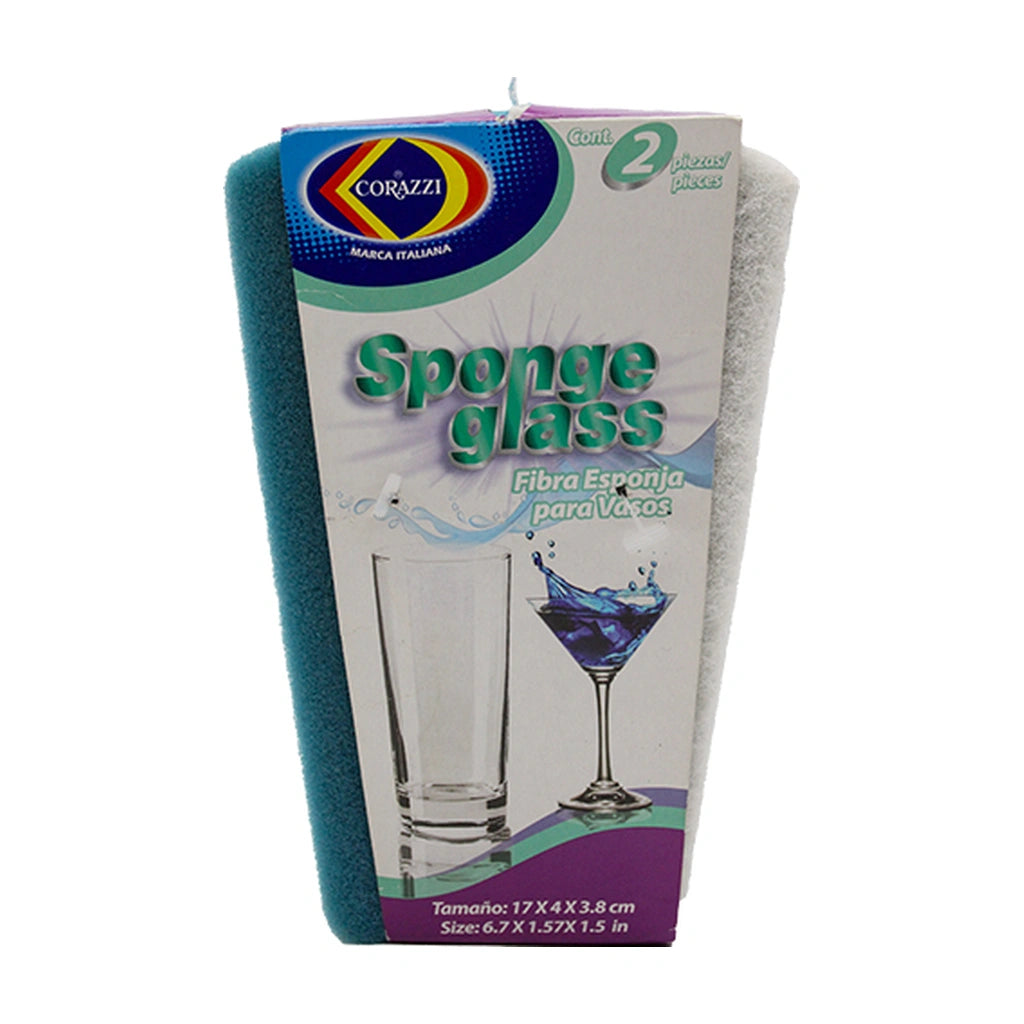 Corazzi Sponge Glass Cleaner 2Pc