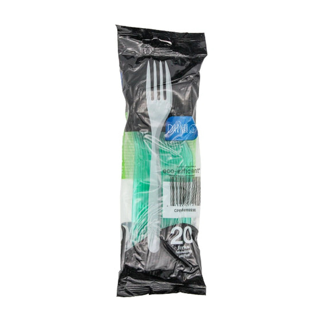 Darnel Forks Clear Green 20Ct