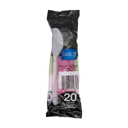 Darnel Spoons Clear Pink 20Ct