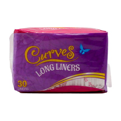 Curves Panty Long Liners 30Ct