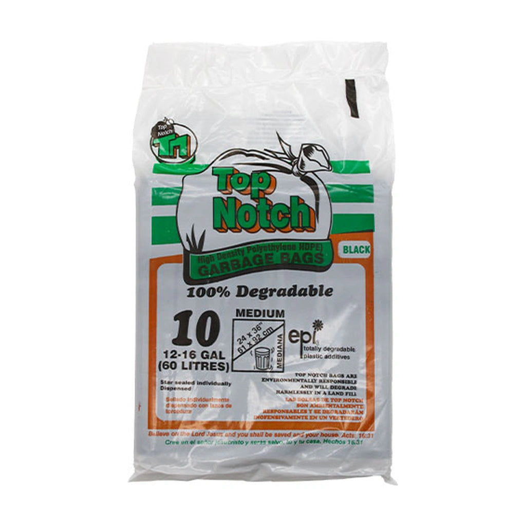 Top Notch Garbage Bags Medium 10Ct