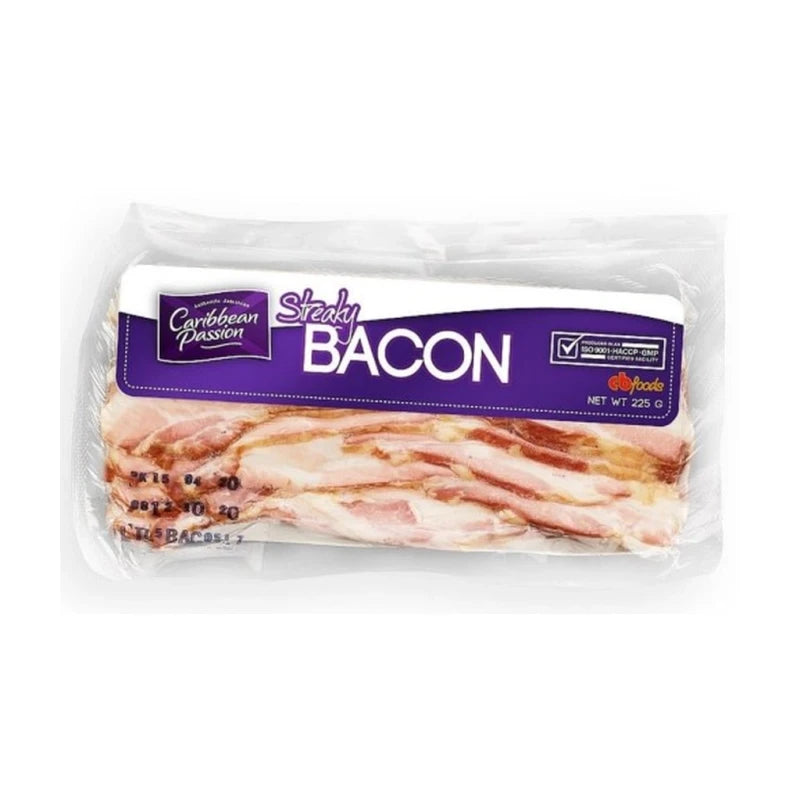 Caribbean Passion Streaky Bacon 225G