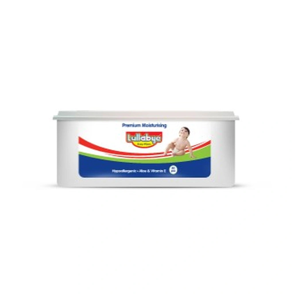 Lullabye Baby Wipes Tub 80Pc