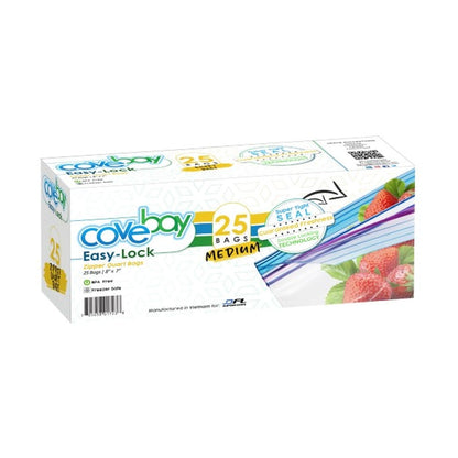 Covebay Quart Medium Double Lock Zipper