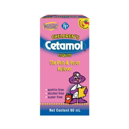 Cetamol Child Liquid Pain Relief 60Ml
