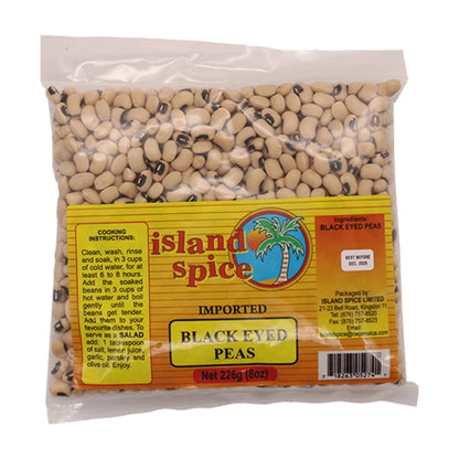 Island Spice Black Eyes Peas 8Oz
