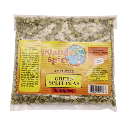 Island Spice Green Split Peas 8Oz