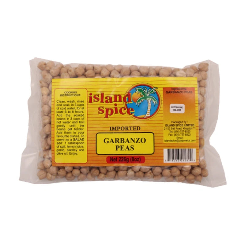 Island Spice Garabanzo Peas 8Oz