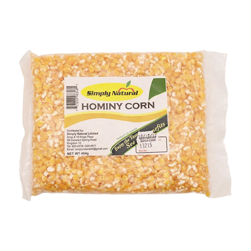Simply Natural Hominy Corn 454G