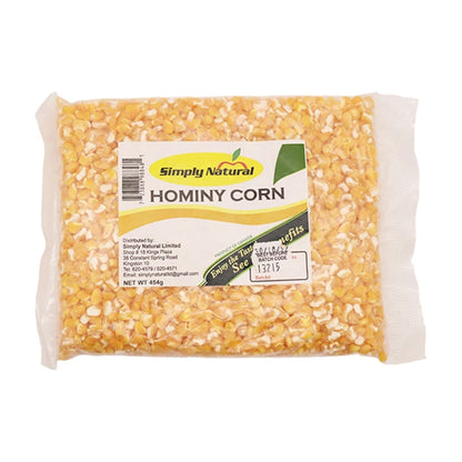 Simply Natural Hominy Corn 454G