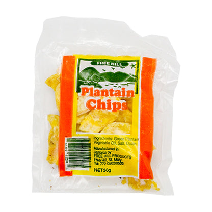 Free Hill Plantain Chips 30G