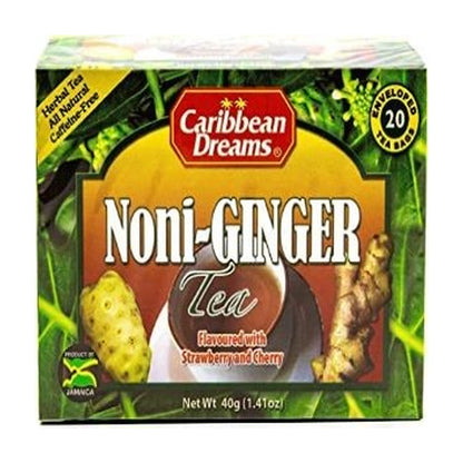 Caribbean Dreams Noni Ginger Tea Bag 20C