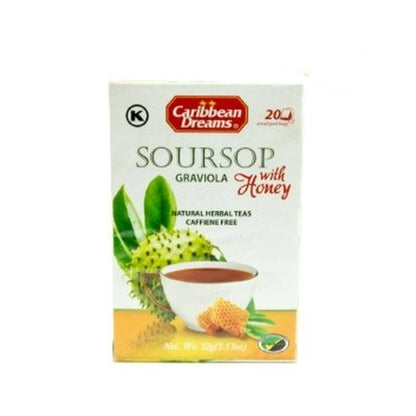 Caribbean Dreams Soursop Honey Tea 20Ct