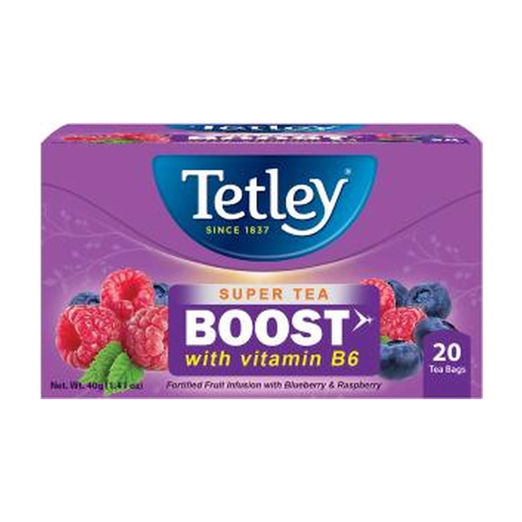 Tetley Super Tea Boost Vitamin B6 20Ct