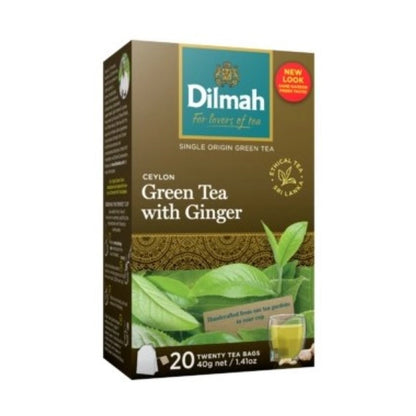 Dilmah Ceylon Green Tea With Ginger 20Ct
