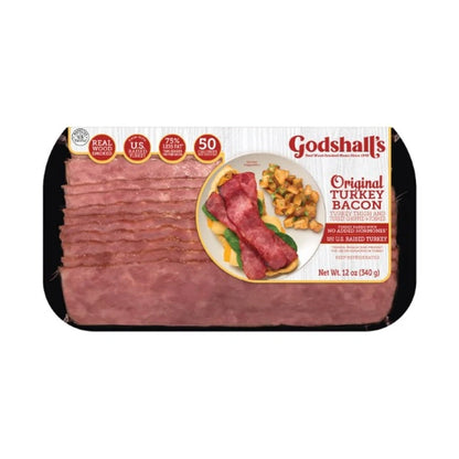 Godshall'S Turkey Bacon Smoked 12Oz