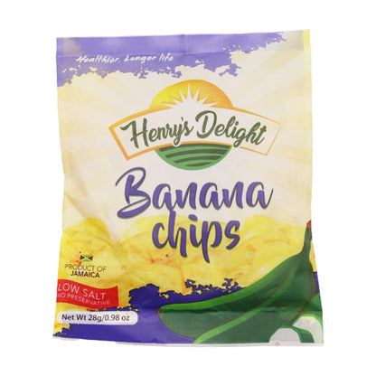 Henry'S Delight Banana Chips 28G
