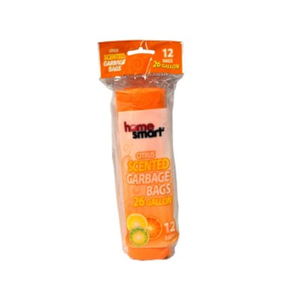 Home Smart Citrus Garbage Bag 26Gal