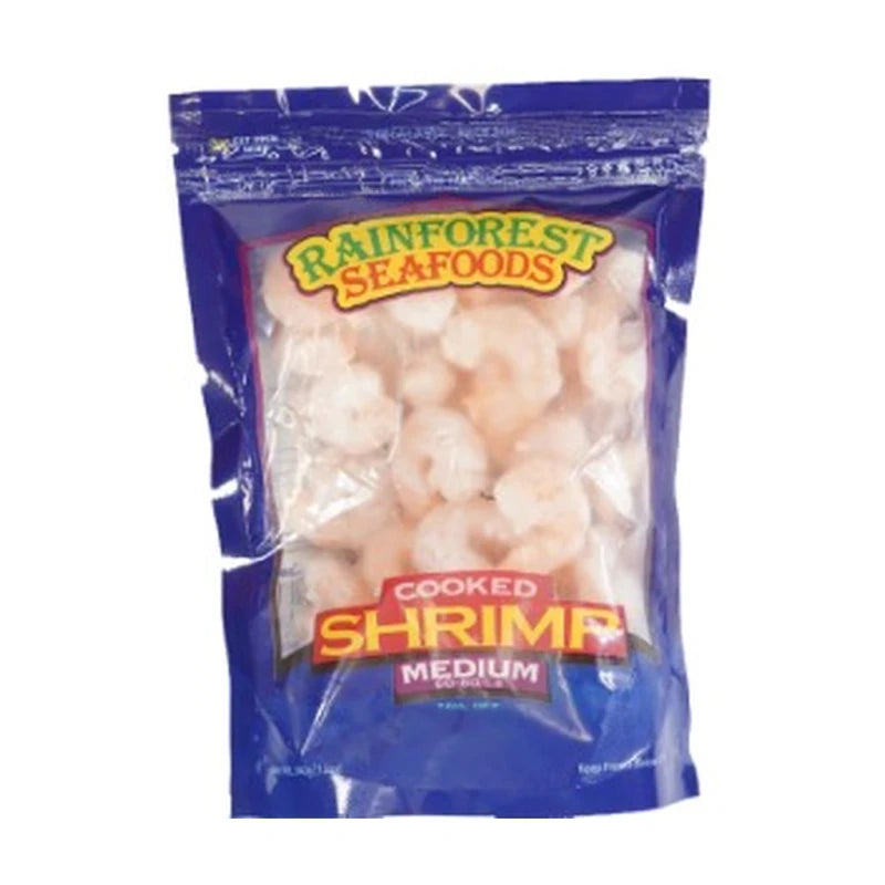 Rainforest 60-80 Cooked Shrimp T/On 340G
