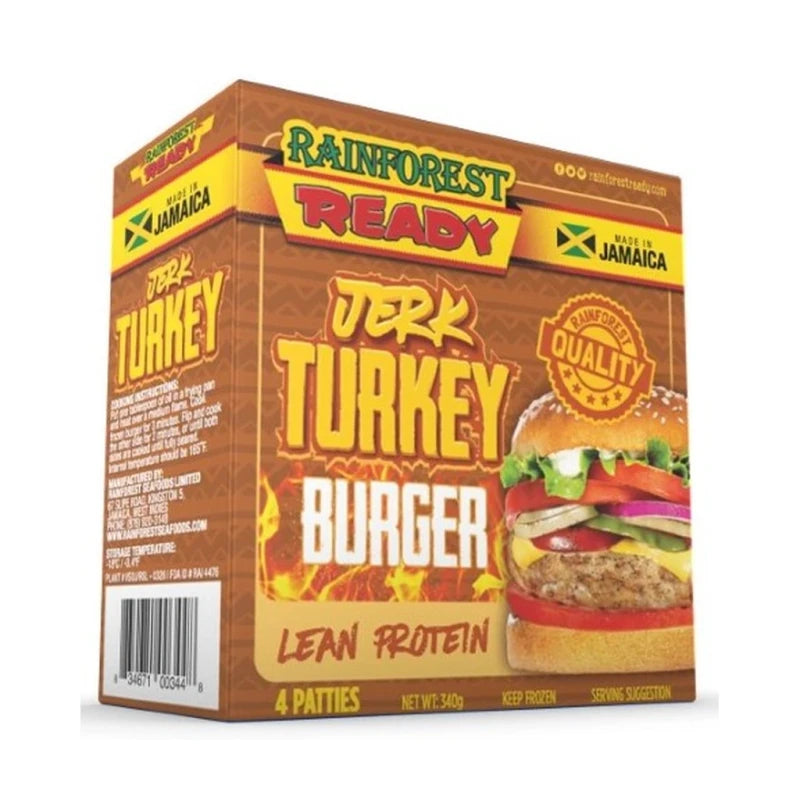 Rainforest Ready Jerk Turkey Burger