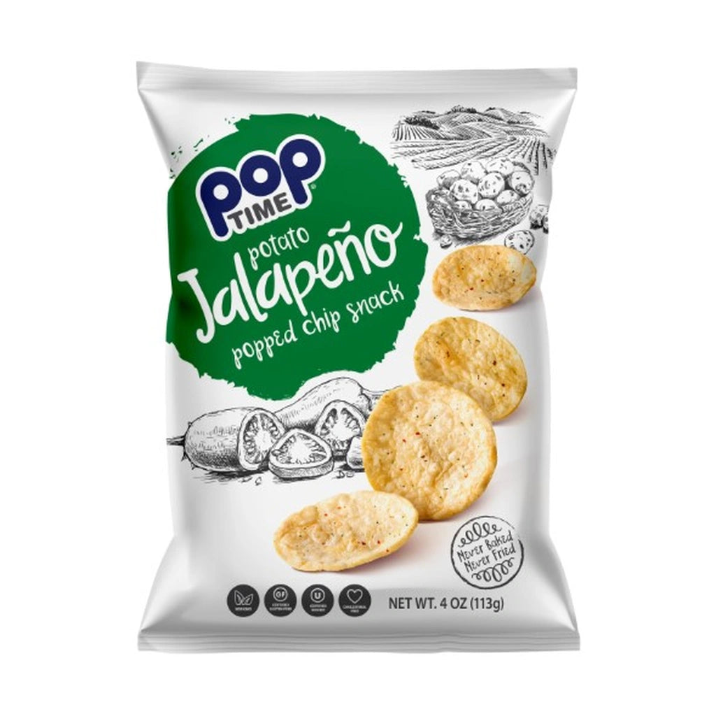 Pop Time Jalapeno Popped Chip Snack 4Oz
