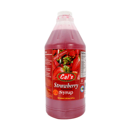 Cals Syrup Strawberry 1/2 Gal