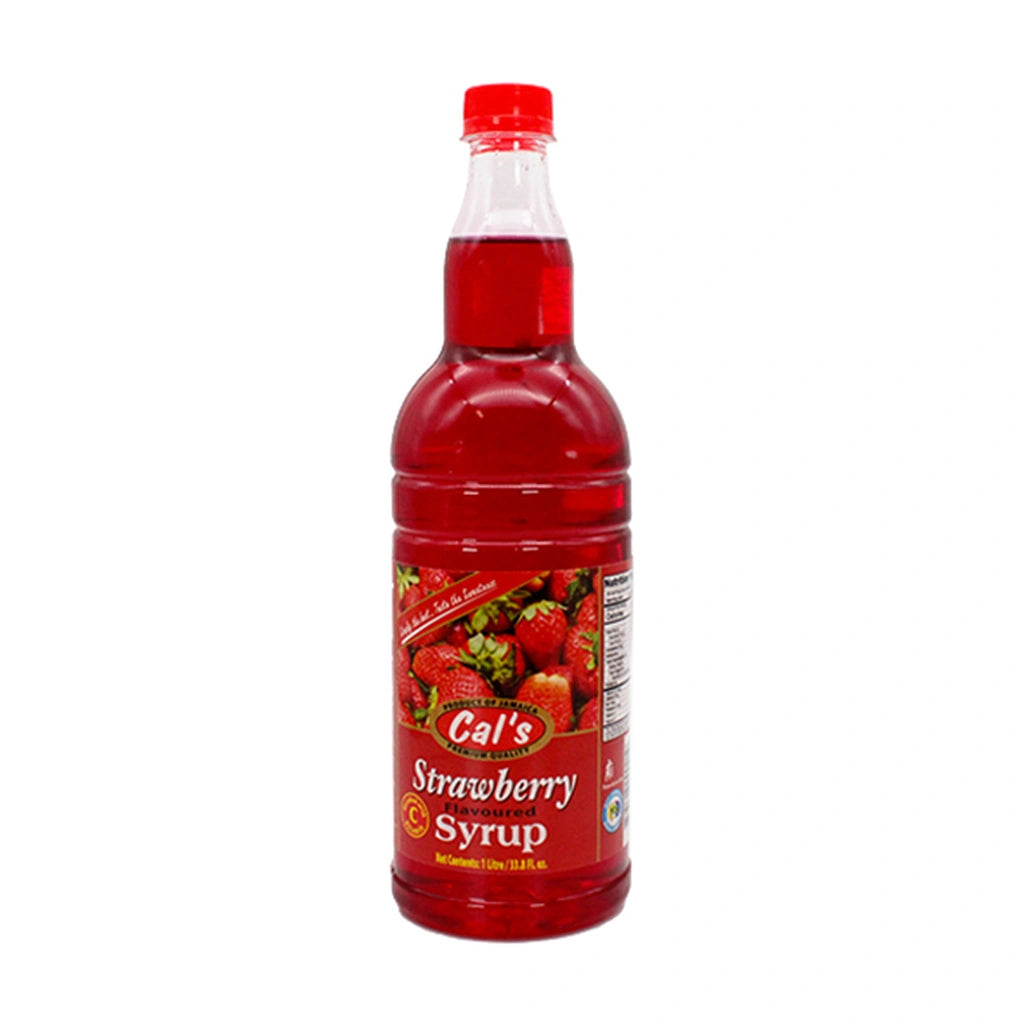 Cals Syrup Strawberry 1 Lt